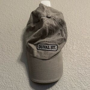 Casual Gray Baseball Cap with Duval St. Patch